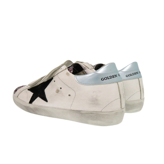 GOLDEN GOOSE sneakers leather white OLD SCHOOL G36WS206 B6 Glitter Women 35 Used Authentic
