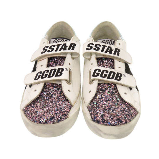 GOLDEN GOOSE sneakers leather white OLD SCHOOL G36WS206 B6 Glitter 37