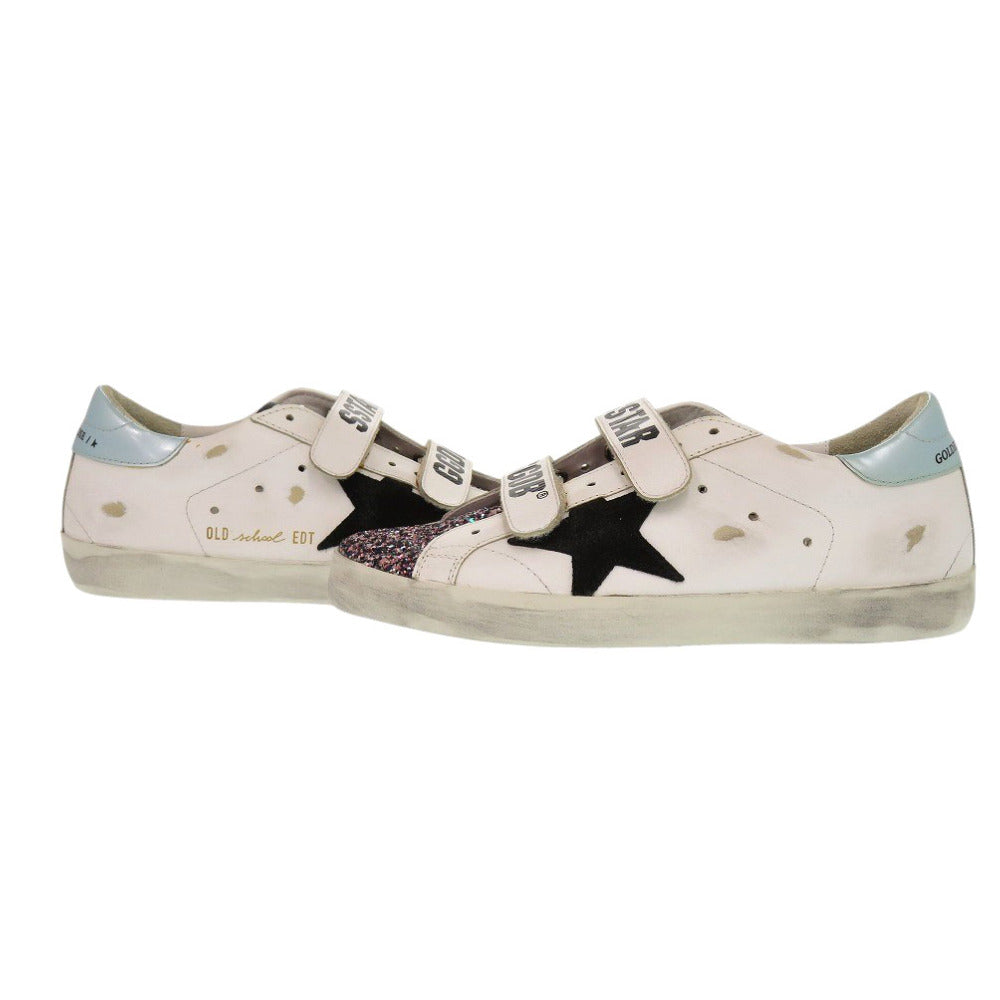 GOLDEN GOOSE sneakers leather white OLD SCHOOL G36WS206 B6 Glitter 37