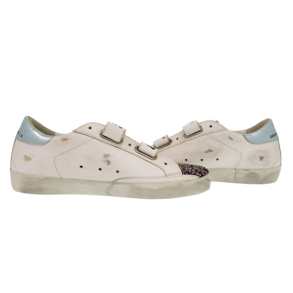 GOLDEN GOOSE sneakers leather white OLD SCHOOL G36WS206 B6 Glitter 37