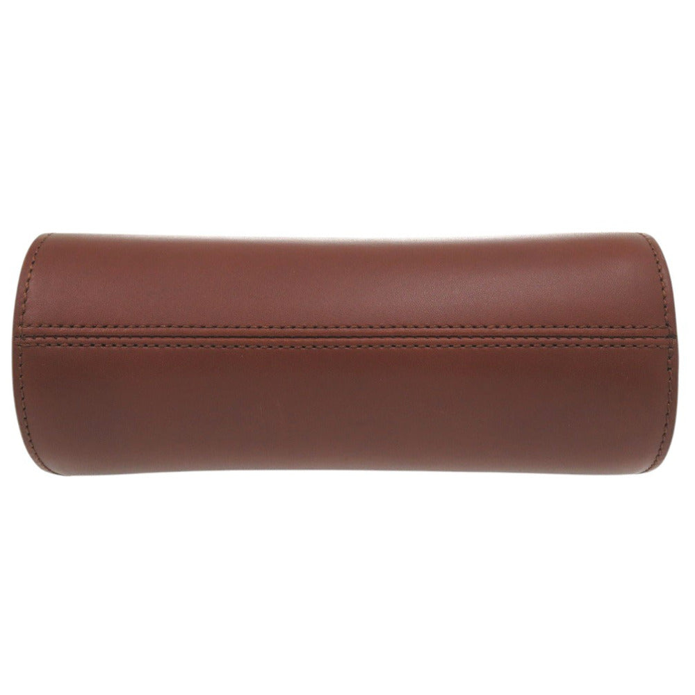 A.P.C. Shoulder Bag PXAWVF61392CAD leather Brown Half moon type SAC DEMI LUNE MINI HALF MOON BAG Women Used Authentic