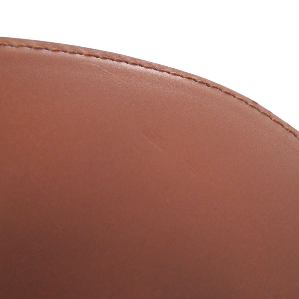 A.P.C. Shoulder Bag PXAWVF61392CAD leather Brown Half moon type SAC DEMI LUNE MINI HALF MOON BAG Women Used Authentic