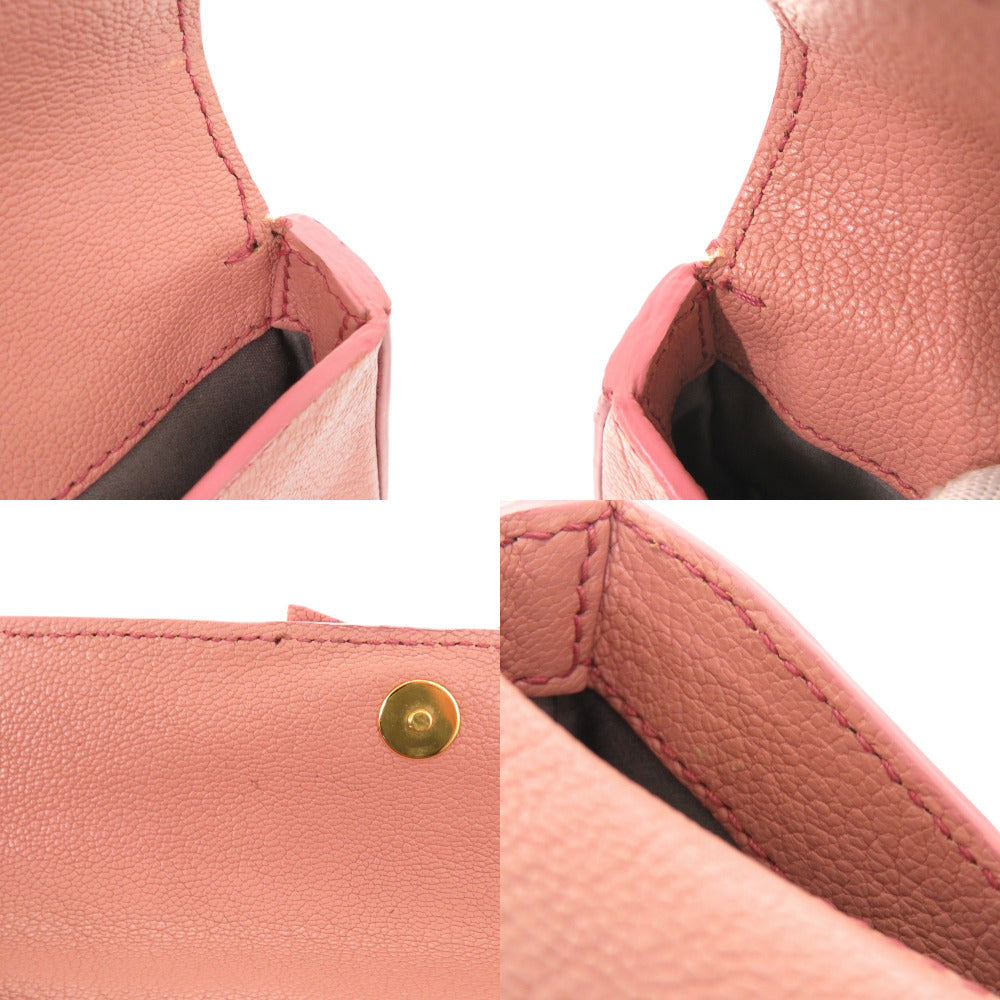 MIUMIU Clutch bag Leather, Stone pink Ribbon, Beads, Studs