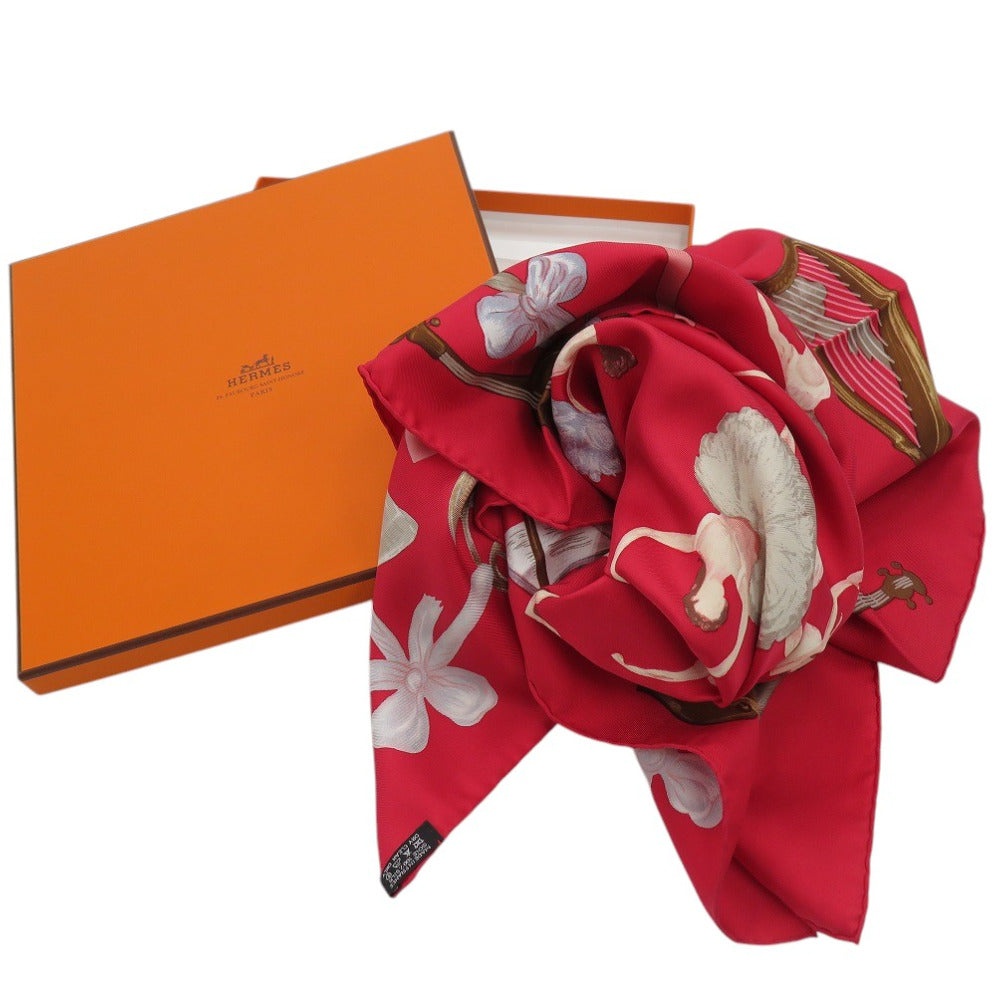 HERMES scarf silk multicolor ballerina Carre90 La Dance La Dance Women Used Authentic