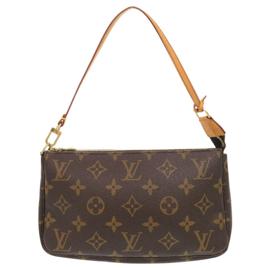 LOUIS VUITTON Pouch M51980 Monogram canvas Brown Monogram Pochette Accessory Pouch