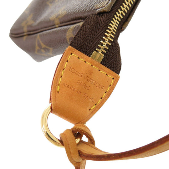 LOUIS VUITTON Pouch M51980 Monogram canvas Brown Monogram Pochette Accessory Pouch
