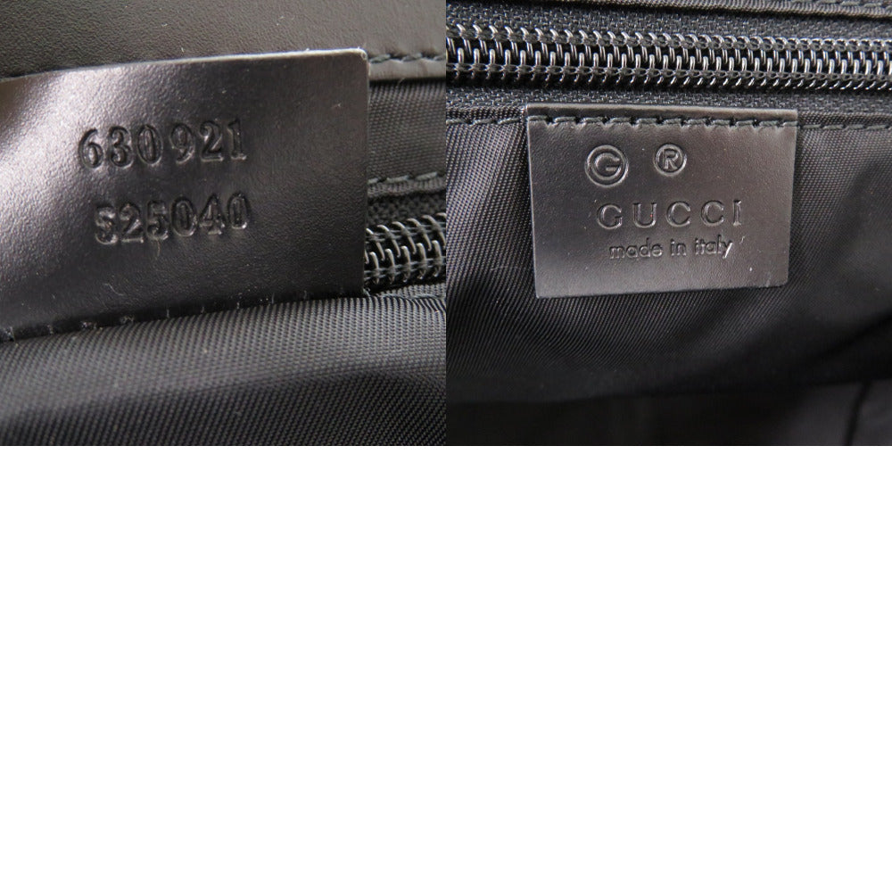 GUCCI Shoulder Bag 630921 canvas black Webbing line