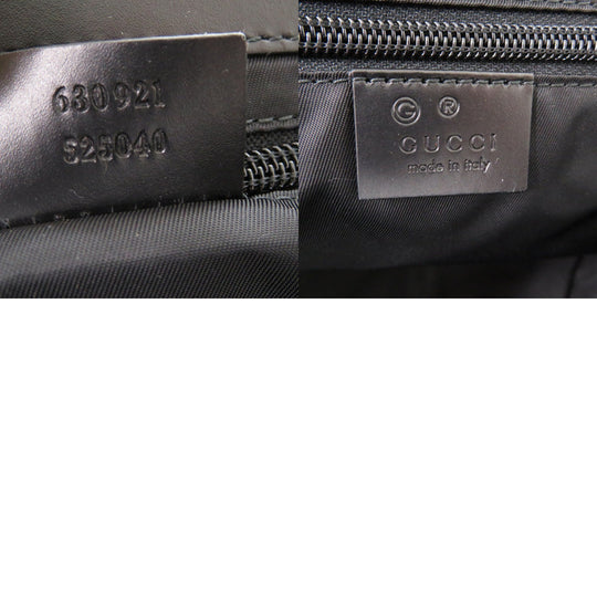 GUCCI Shoulder Bag 630921 canvas black Webbing line