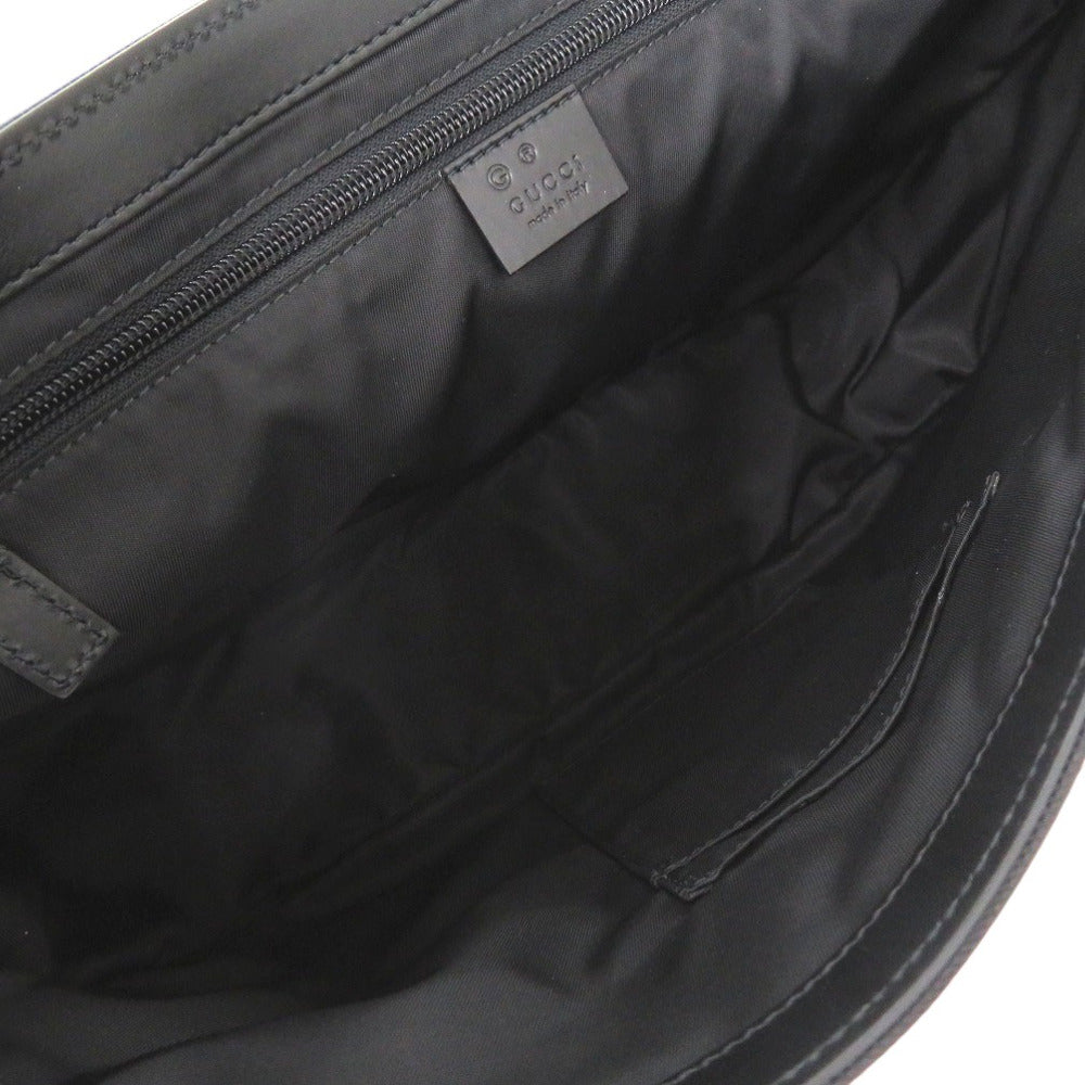 GUCCI Shoulder Bag 630921 canvas black Webbing line