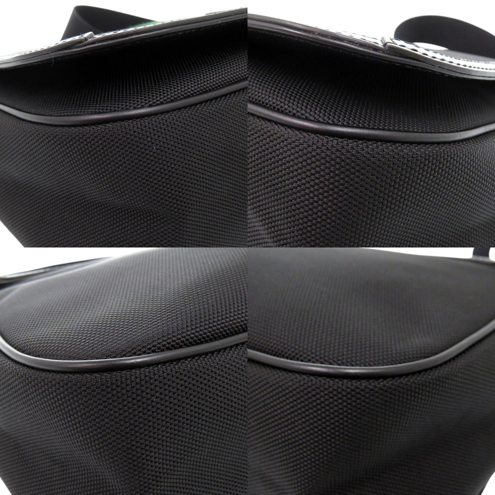 GUCCI Shoulder Bag 630921 canvas black Webbing line