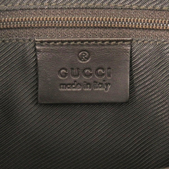 GUCCI Shoulder Bag GG canvas Brown Shelly Line Jackie Women Used Authentic