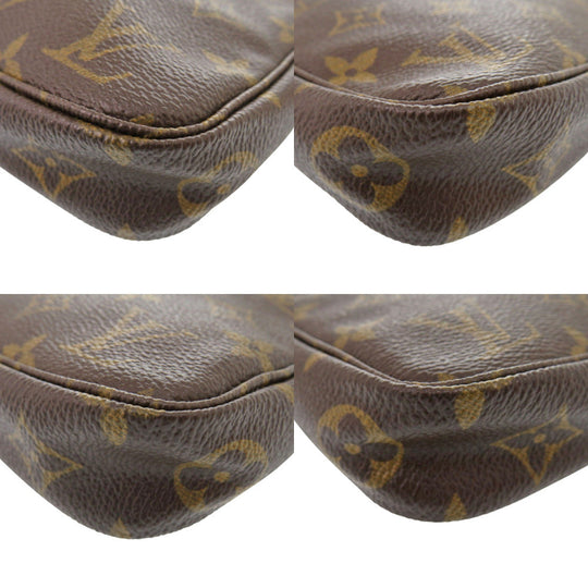 LOUIS VUITTON Pouch M51980 Monogram canvas Brown Accessory pouch Monogram Pochette Accessoires Women Used Authentic