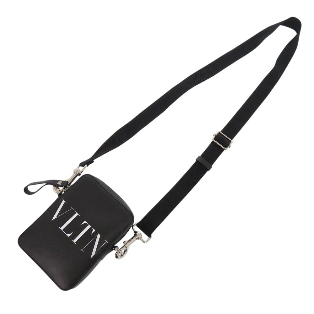 Valentino Garavani Shoulder Bag 1Y2B0943WJW leather black VLTN logo mens Used Authentic