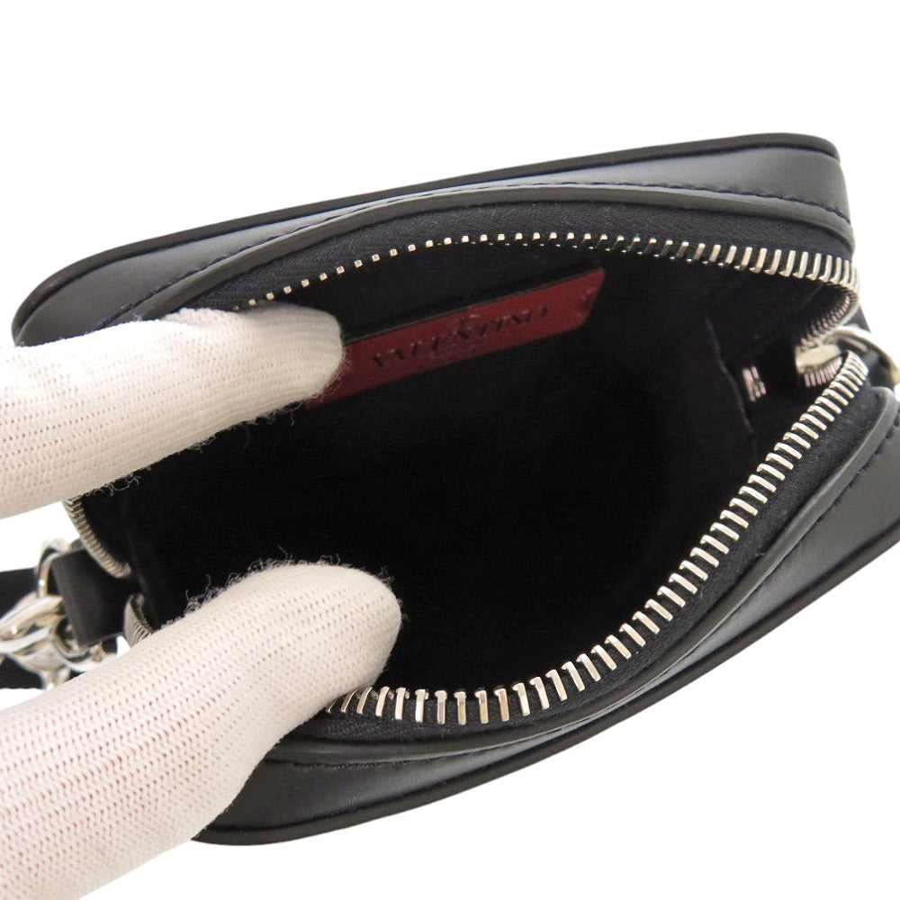Valentino Garavani Shoulder Bag 1Y2B0943WJW leather black VLTN logo mens Used Authentic
