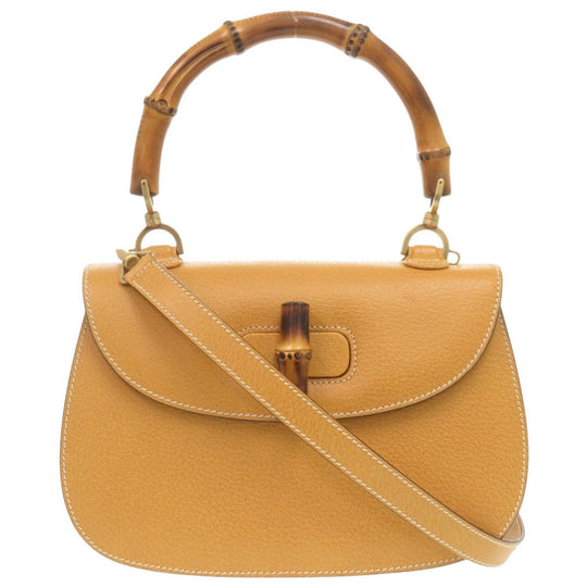 GUCCI Handbag 000 1364 0633 leather yellow Bamboo