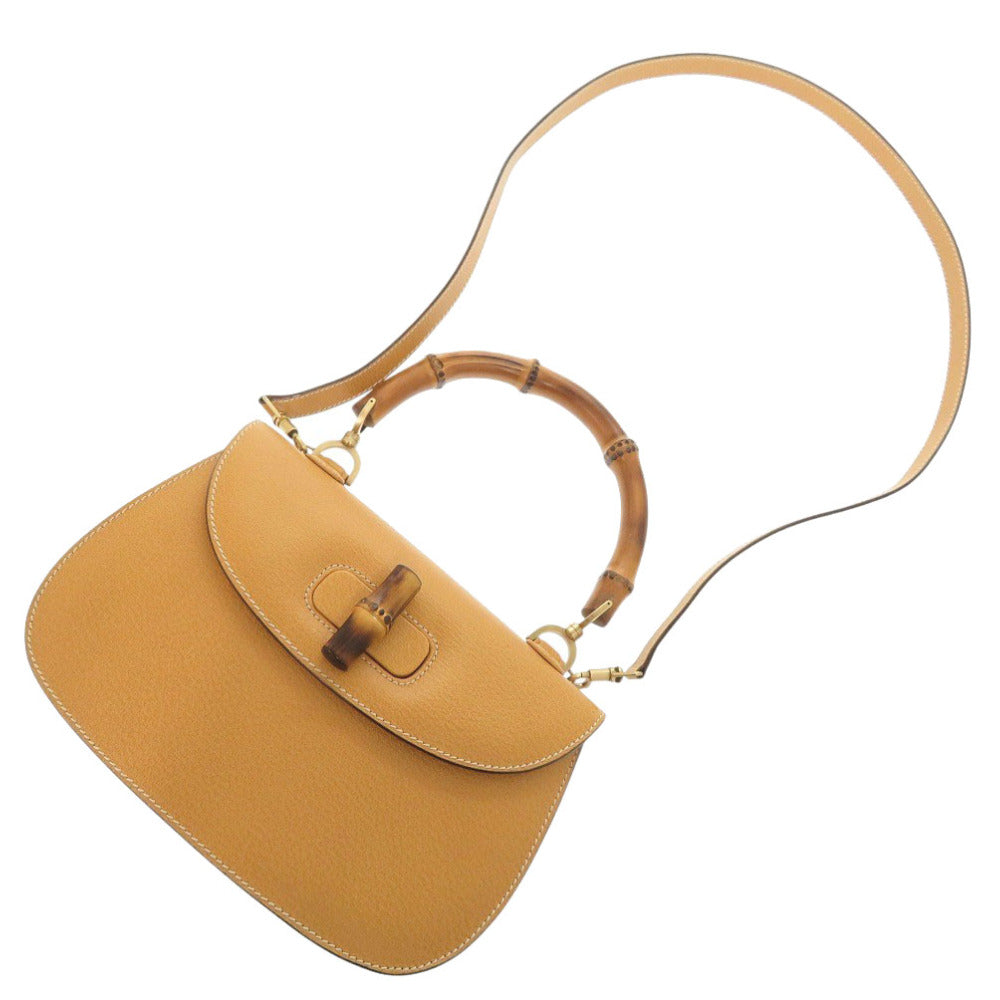GUCCI Handbag 000 1364 0633 leather yellow Bamboo