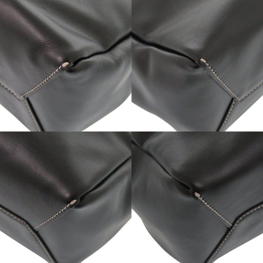 MIUMIU Handbag leather black Ivy Leather Bag Women Used Authentic