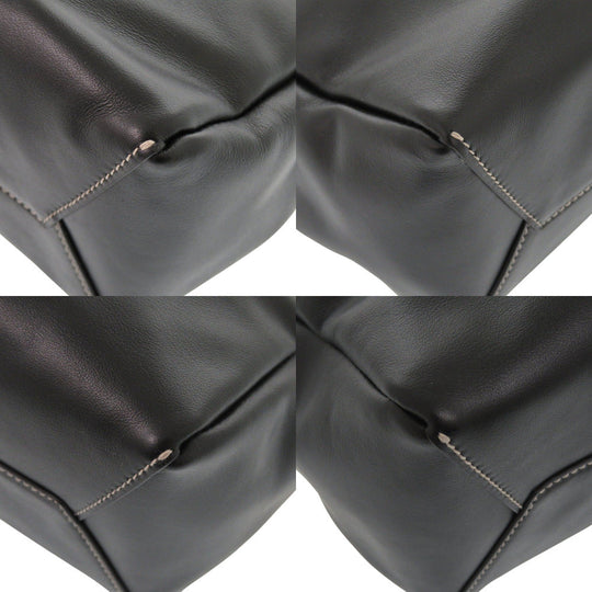 MIUMIU Handbag leather black Ivy Leather Bag Women Used Authentic