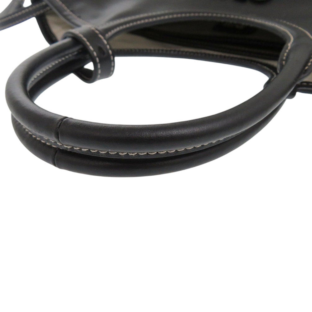 MIUMIU Handbag leather black Ivy Leather Bag Women Used Authentic