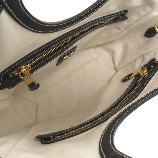 MIUMIU Handbag leather black Ivy Leather Bag Women Used Authentic