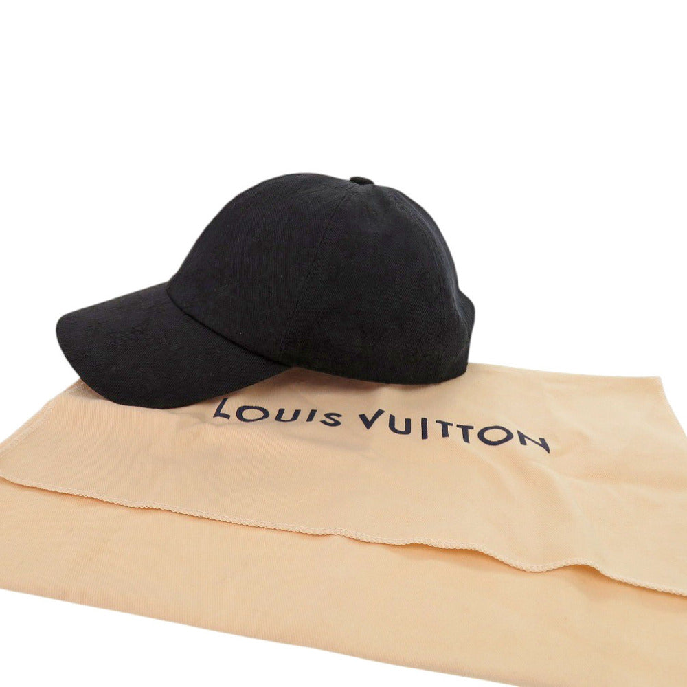 LOUIS VUITTON Other hats M76745 cotton black cap monogram essential