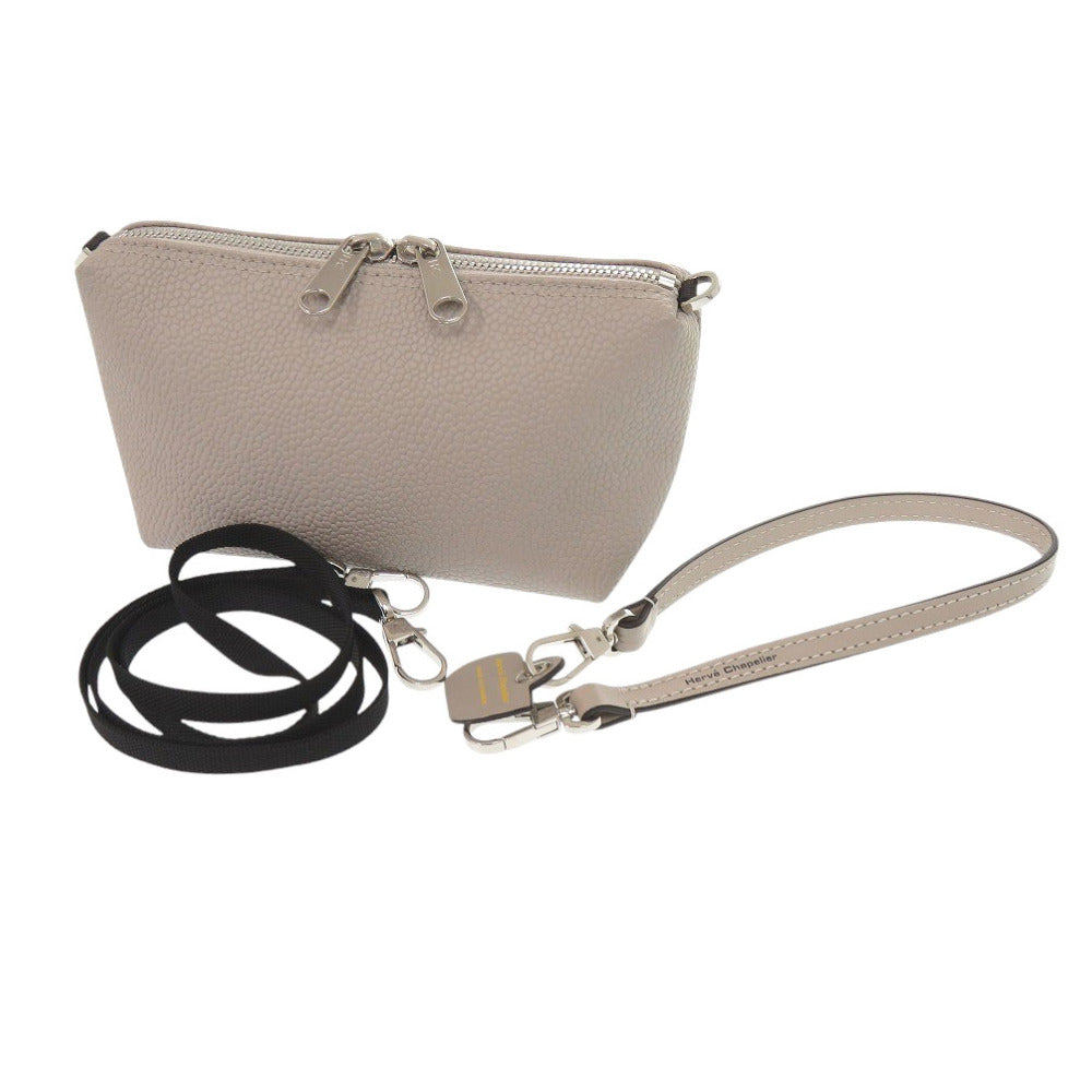 Herve Chapelier Handbag 8797G Coated canvas beige Luxe Pouch XS with 2 Straps