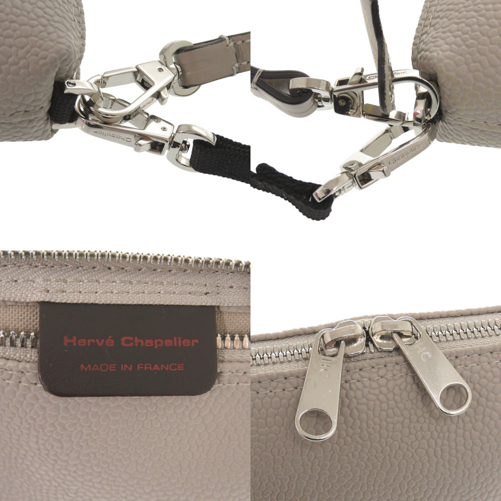 Herve Chapelier Handbag 8797G Coated canvas beige Luxe Pouch XS with 2 Straps