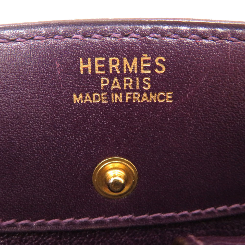 HERMES Handbag Box scarf Leysin White Bath TPM Women Used Authentic