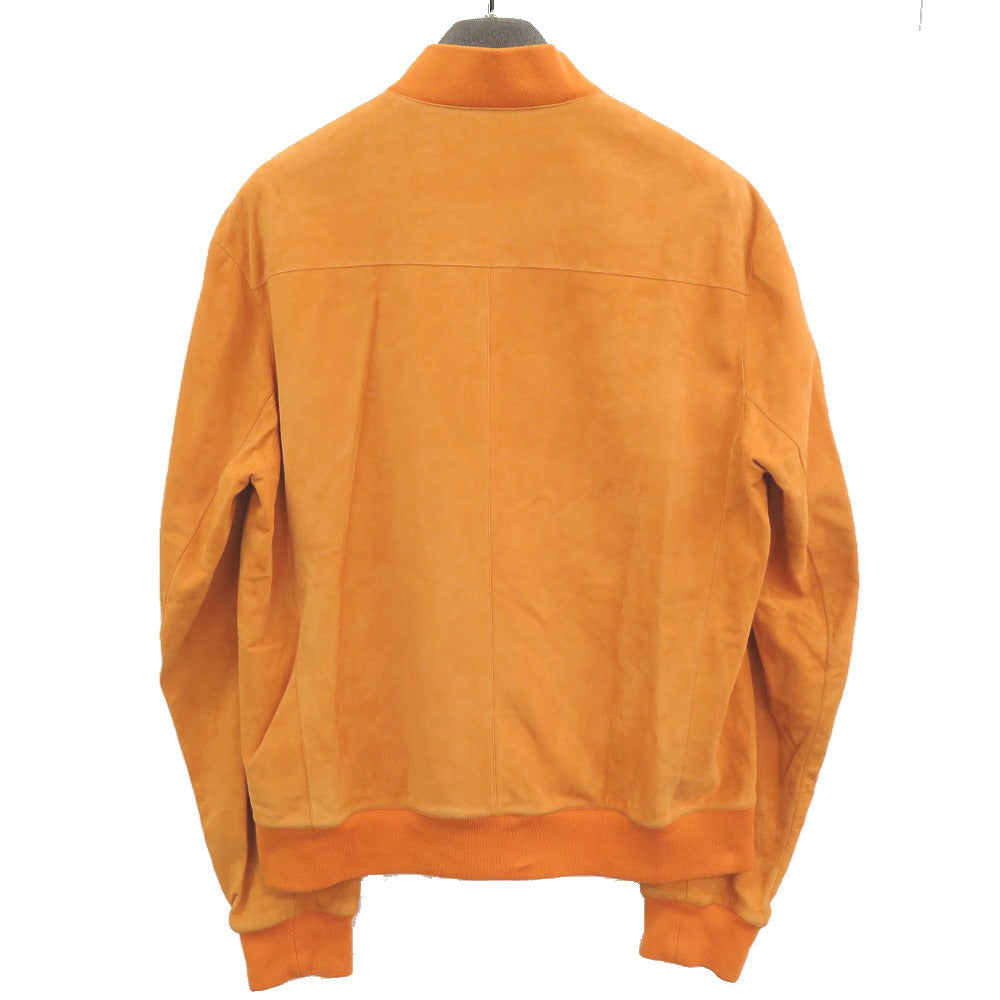 HERMES Blouson Goat leather Orange 50