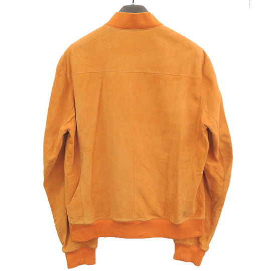 HERMES Blouson Goat leather Orange 50