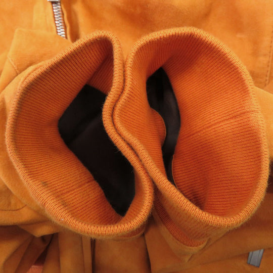 HERMES Blouson Goat leather Orange 50