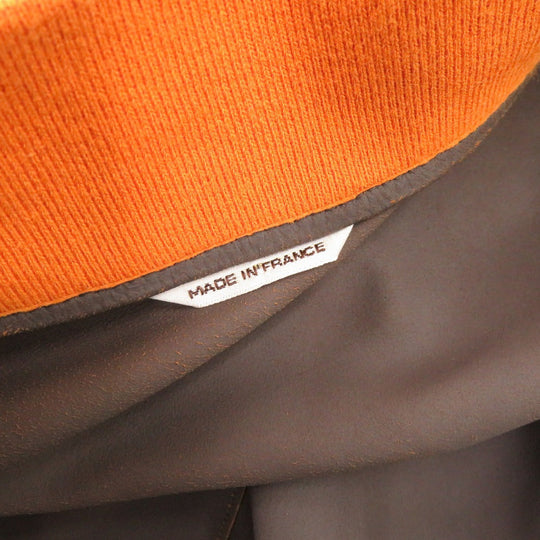 HERMES Blouson Goat leather Orange 50