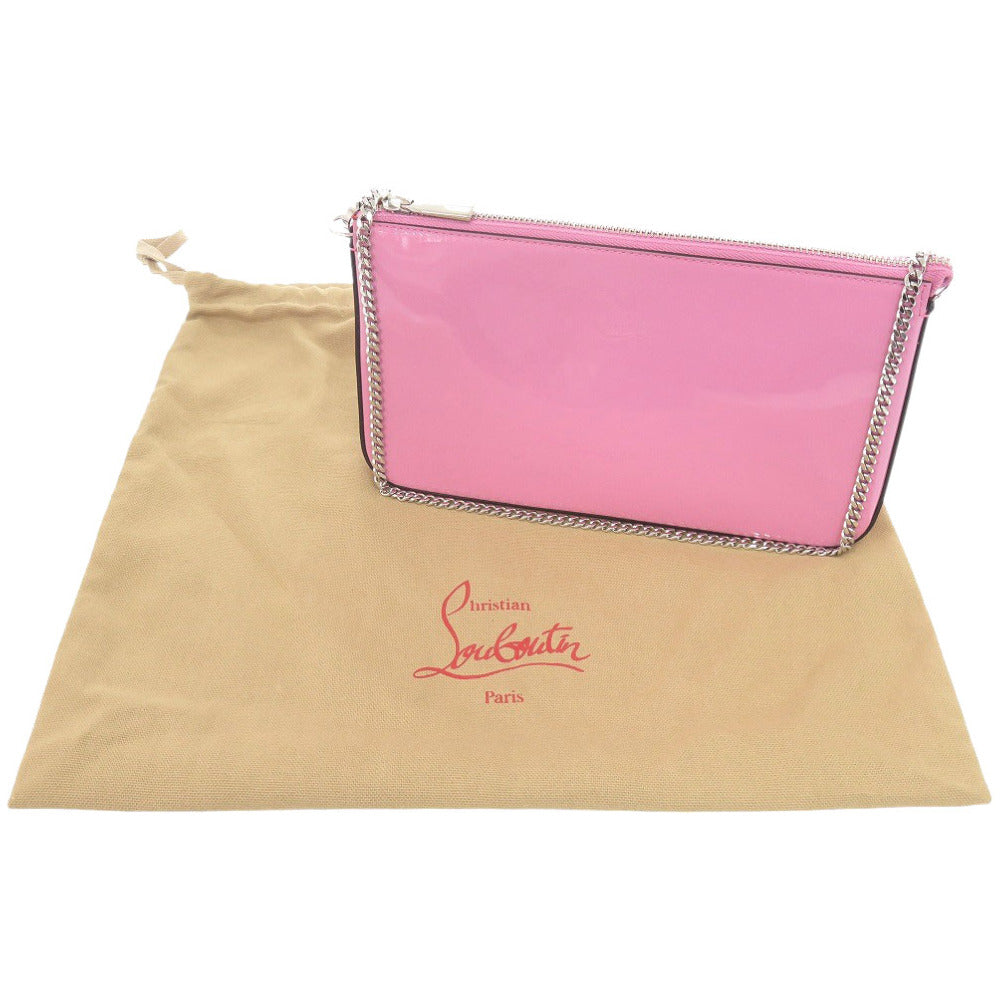 Christian Louboutin Shoulder Bag 3225249 Patent leather pink Rubira