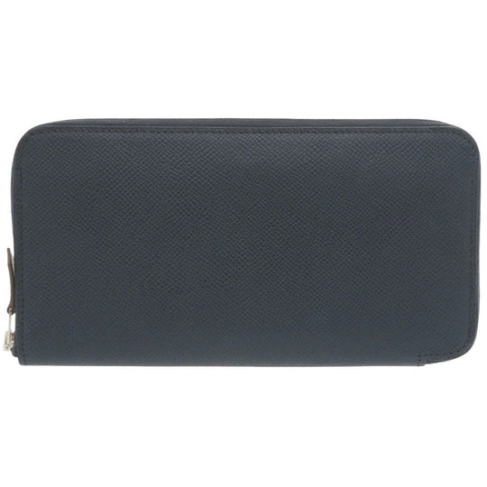 HERMES Long Wallet Purse Epsom, Silk Blue drus Azap Silk In Long