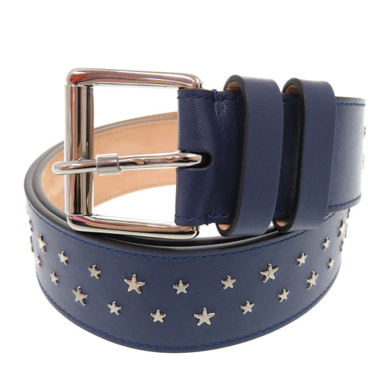 JIMMY CHOO belt leather Navy Star studs 85