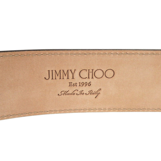 JIMMY CHOO belt leather Navy Star studs 85