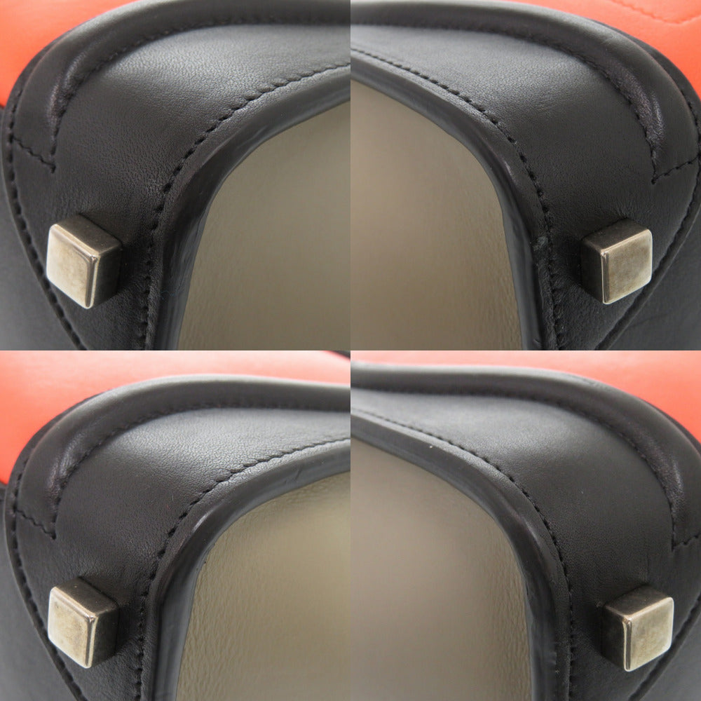 CELINE Handbag leather black Luggage micro shopper