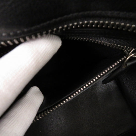 CELINE Handbag leather black Luggage micro shopper