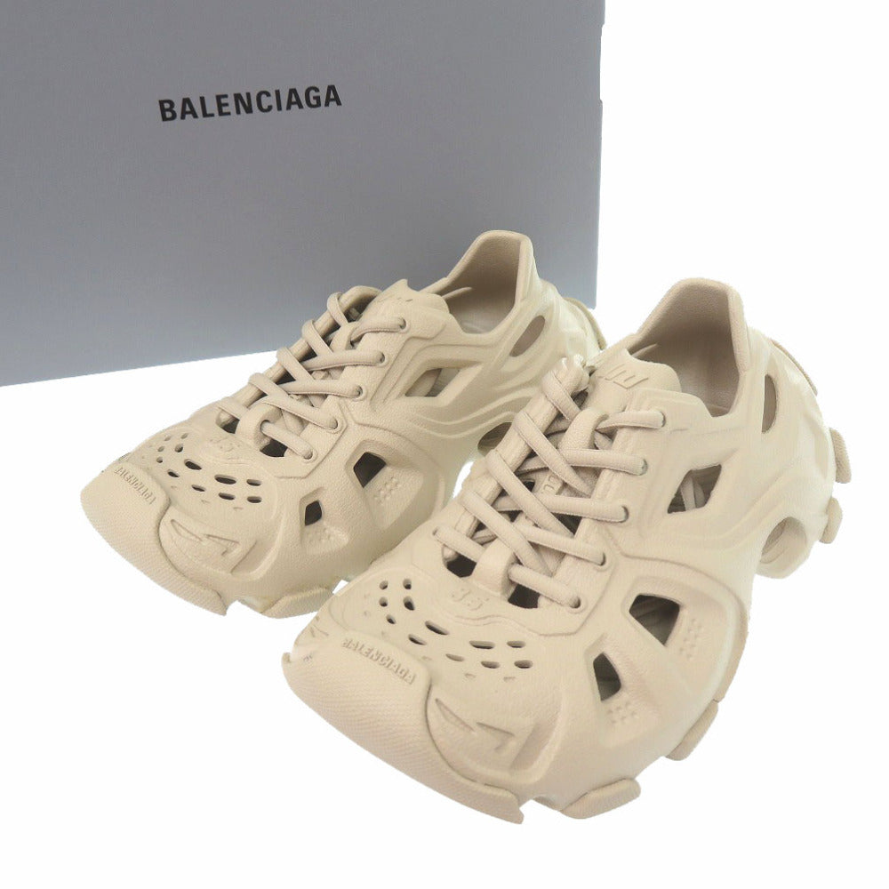 BALENCIAGA sneakers 702416 W3CES 9300 rubber TAUPE Lace up HD MONOCOLOR HD NW Women 35 Used Authentic