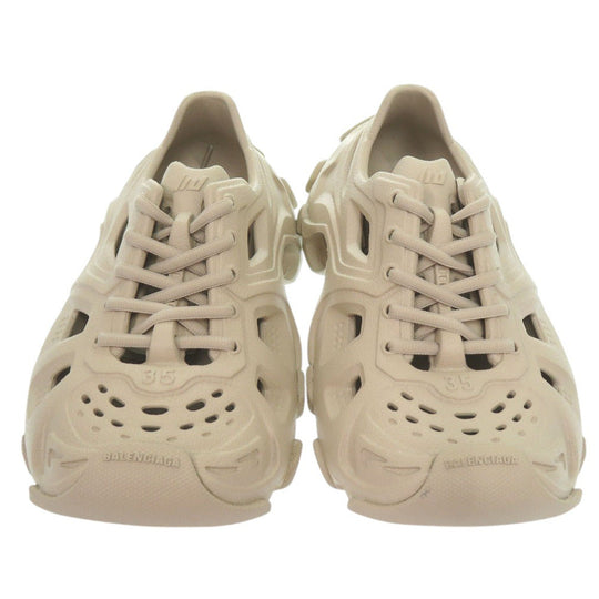 BALENCIAGA sneakers 702416 W3CES 9300 rubber TAUPE Lace up HD MONOCOLOR HD NW Women 35 Used Authentic