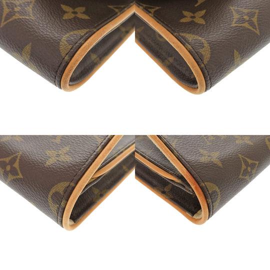 LOUIS VUITTON Shoulder Bag M51852 Monogram canvas Brown Monogram Pochette Twin GM Women Used Authentic