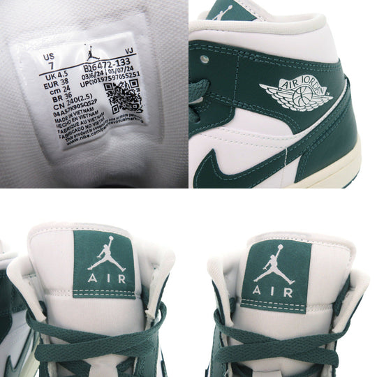 NIKE sneakers BQ6472-133 leather white AIR JORDAN 1 MID Air Jordan 1 Mid