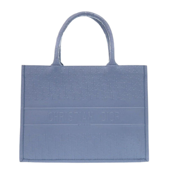 Christian Dior Tote Bag Calfskin blue Book Tote Medium Women Used Authentic
