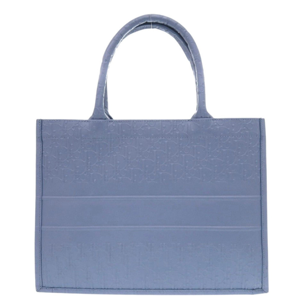 Christian Dior Tote Bag Calfskin blue Book Tote Medium Women Used Authentic