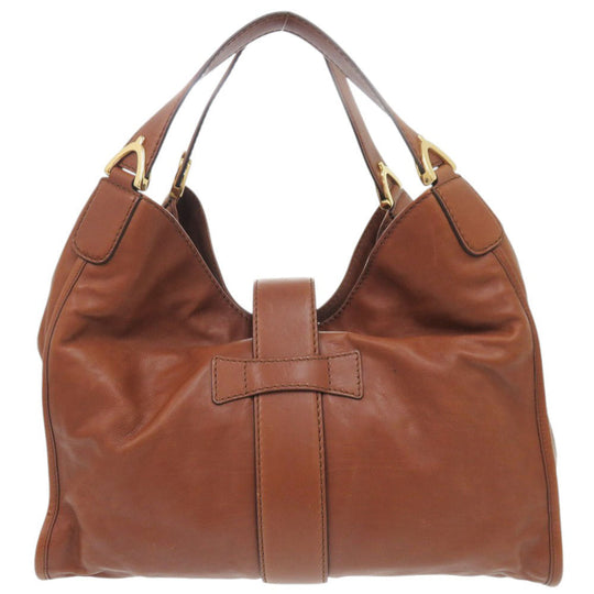 GUCCI Handbag 296856 leather Brown Soft Stirrup