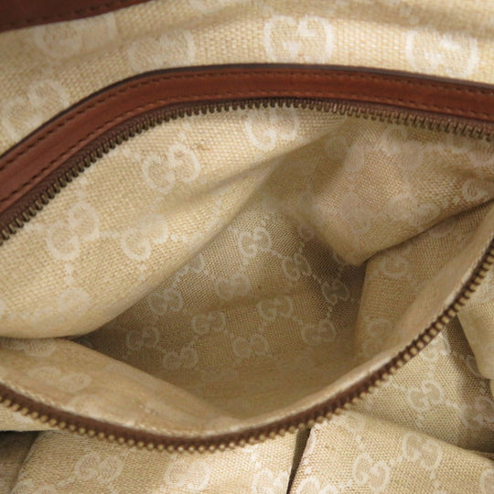 GUCCI Handbag 296856 leather Brown Soft Stirrup