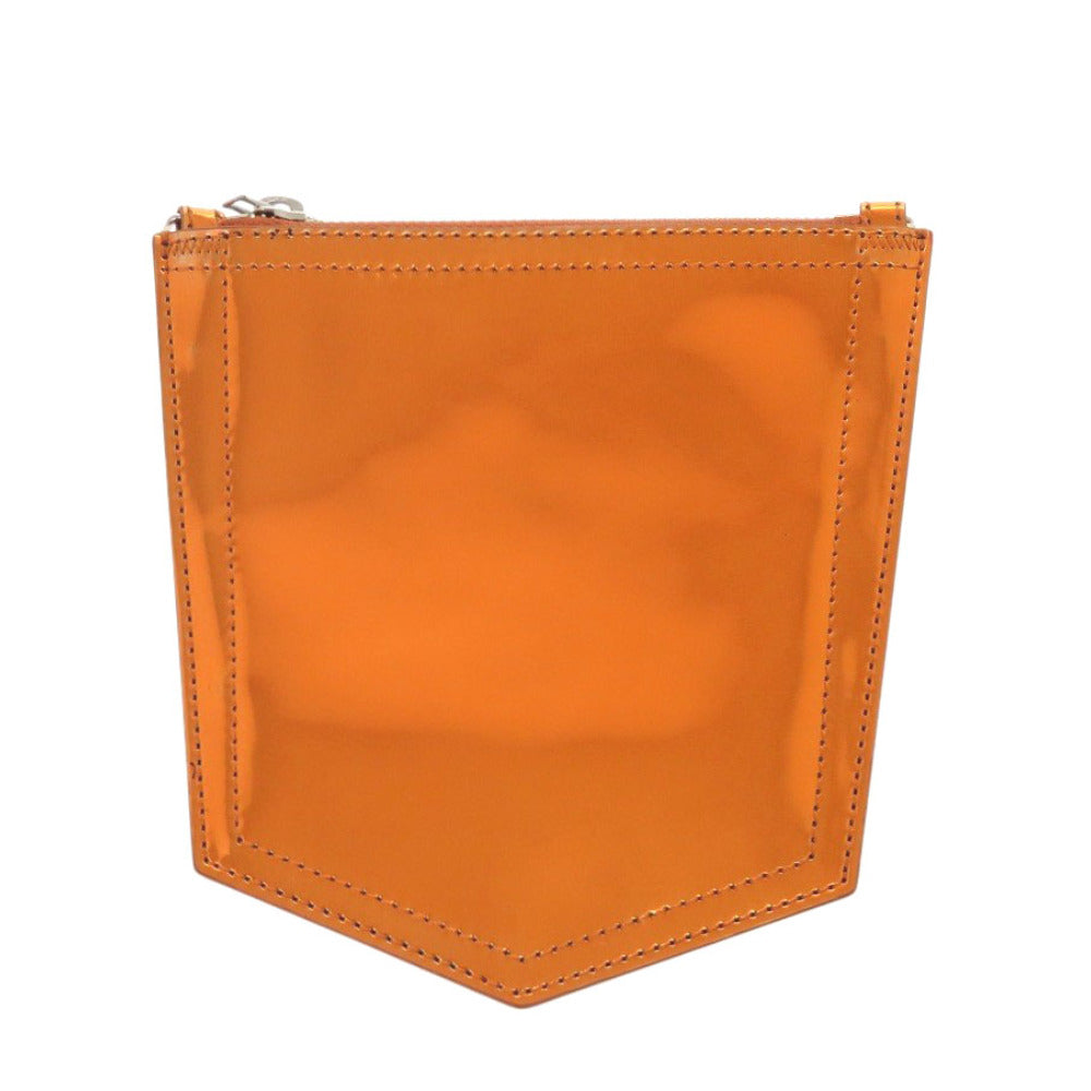 MM6 Shoulder Bag Polyurethane, Polyester Orange Women Used Authentic