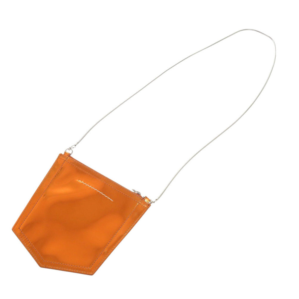 MM6 Shoulder Bag Polyurethane, Polyester Orange Women Used Authentic