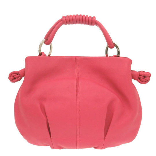 GIORGIO ARMANI Handbag YGWE98 leather pink One Shoulder Bag Women Used Authentic