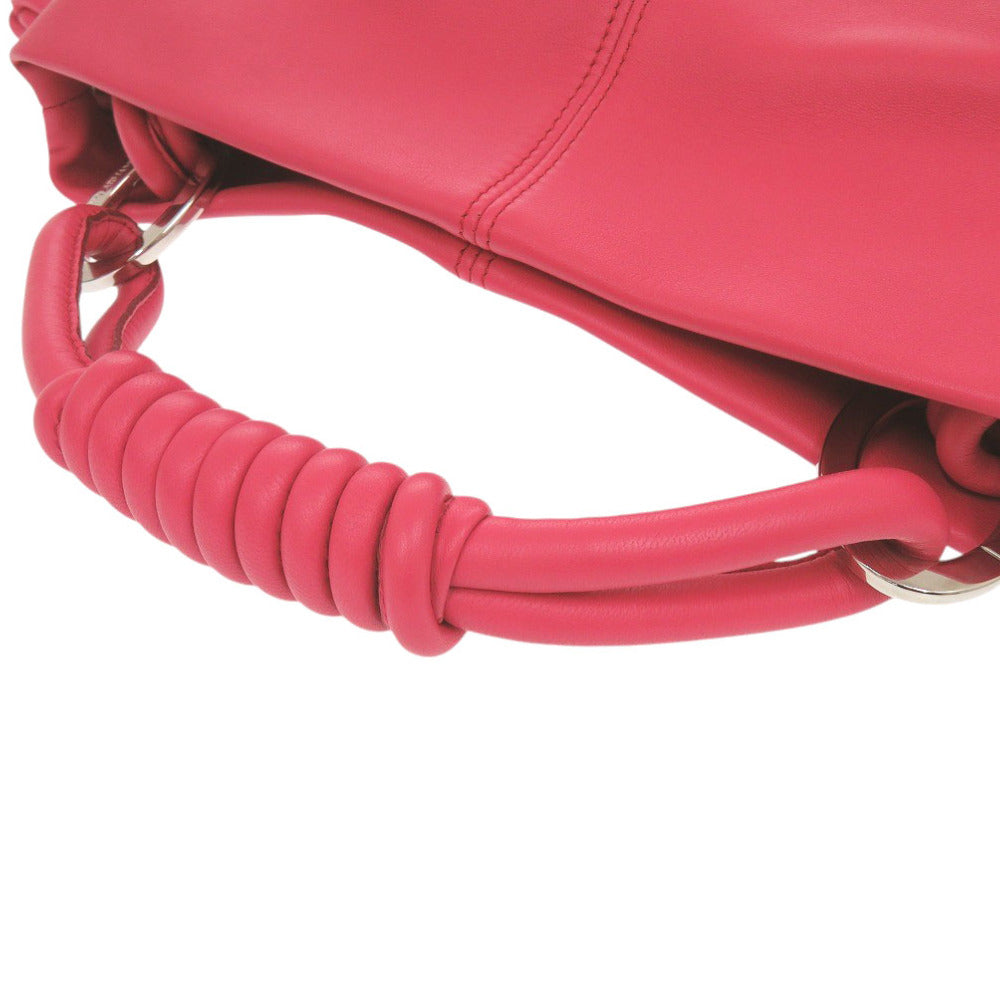 GIORGIO ARMANI Handbag YGWE98 leather pink One Shoulder Bag Women Used Authentic